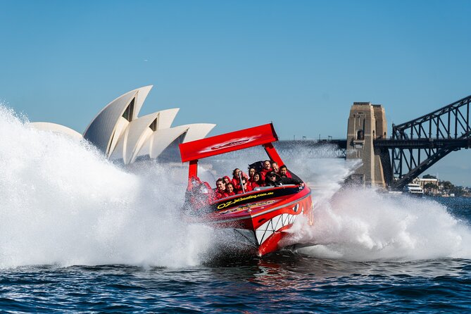 30-Minute Sydney Harbour Jet Boat Thrill Ride - Leaving Circular Quay at full speed