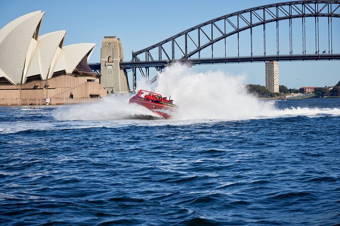 30-Minute Sydney Harbour Jet Boat Thrill Ride - The jet-boat action: spins, slides, and sudden stops