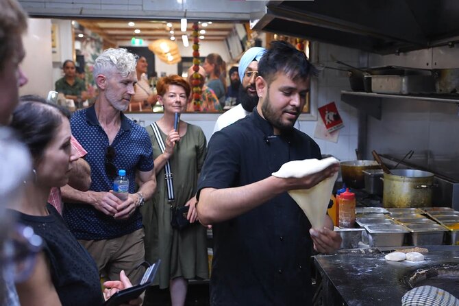 All Inclusive Twilight Nights Little India Half Day Tour - Making naan in a live kitchen