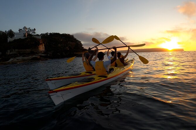 Beautiful Middle Harbour Sunriser / Guided Kayaking Private Tour - Paddling toward Sydney Heads