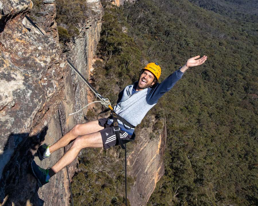 Blue Mountains: Spectacular Half Day Abseiling Adventure - Building confidence on the 15-metre abseils
