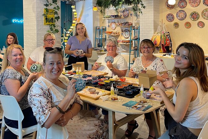 Mosaic Art Classes Sydney: Turkish Lamp Workshop - Choosing colors and a pattern