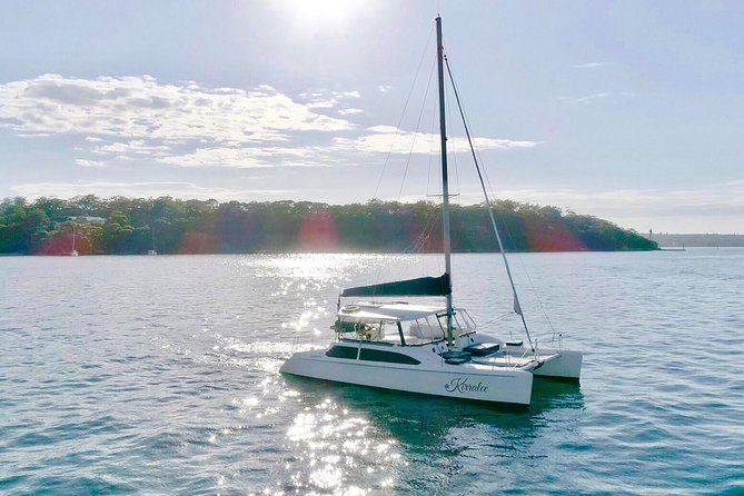 Private Catamaran Hire on Sydney Harbour - A quiet cove and time on the water