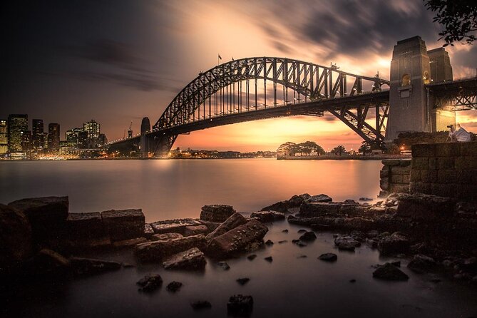 Private Sydney Harbour Sunset Photo Tour & Cruise - Milsons Point catches the bridge from below
