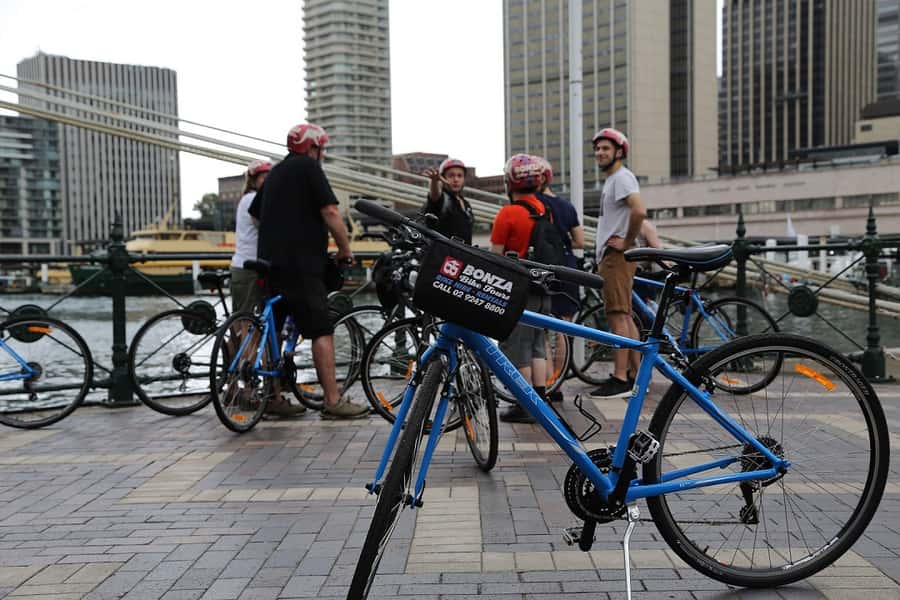 Scenic Sydney Harbour Bridge Bicycle Ride - Starting in The Rocks at Bonza HQ