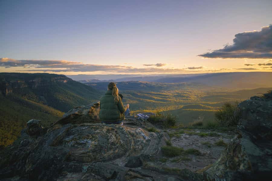 Sydney: Blue Mountains Kangaroos, Wilderness and Sunset Tour - Sublime Point and the first picnic stop