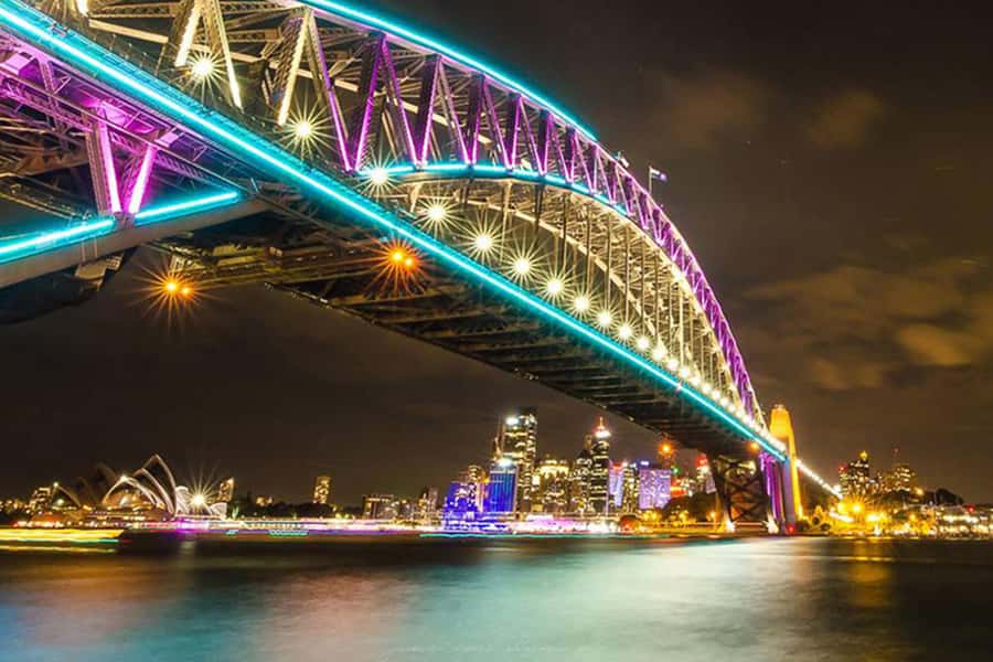 Sydney: Bring Your Own Drinks Vivid Harbour Cruise - Key points at a glance