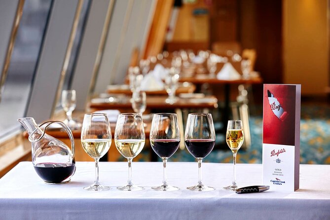 Sydney Gourmet Gold Penfolds Dinner Cruise from Darling Harbour - Timing, seating, and the winter vessel change