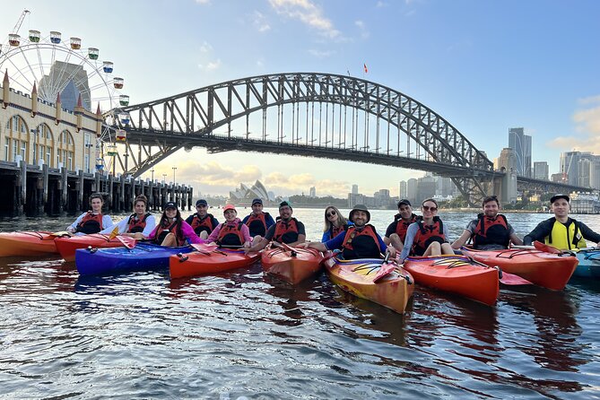Sydney Harbour Bridge Kayak & Breakfast Tour - Paddling back after breakfast