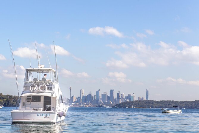 Sydney Harbour Progressive Long Lunch Cruise - Dessert aboard the boat, with the Spit Bridge ahead