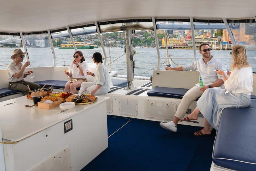 Sydney Harbour: Sunset Catamaran Cruise - What the catamaran feels like onboard