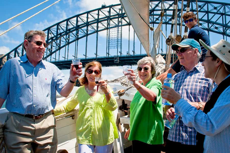 Sydney Harbour: Tall Ship Afternoon Cruise - Leaving the harbor under sail