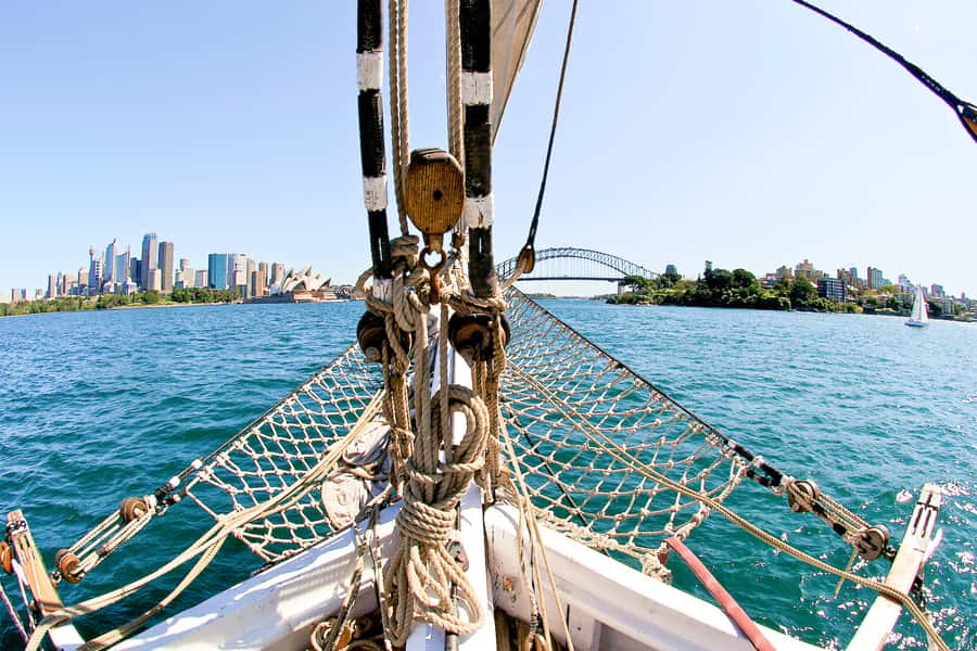 Sydney Harbour: Tall Ship Afternoon Cruise - Passing under Harbour Bridge