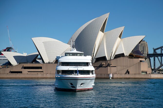 Sydney Harbour View Lunch Cruise from Circular Quay - A lunch table with Sydney Harbour outside the window