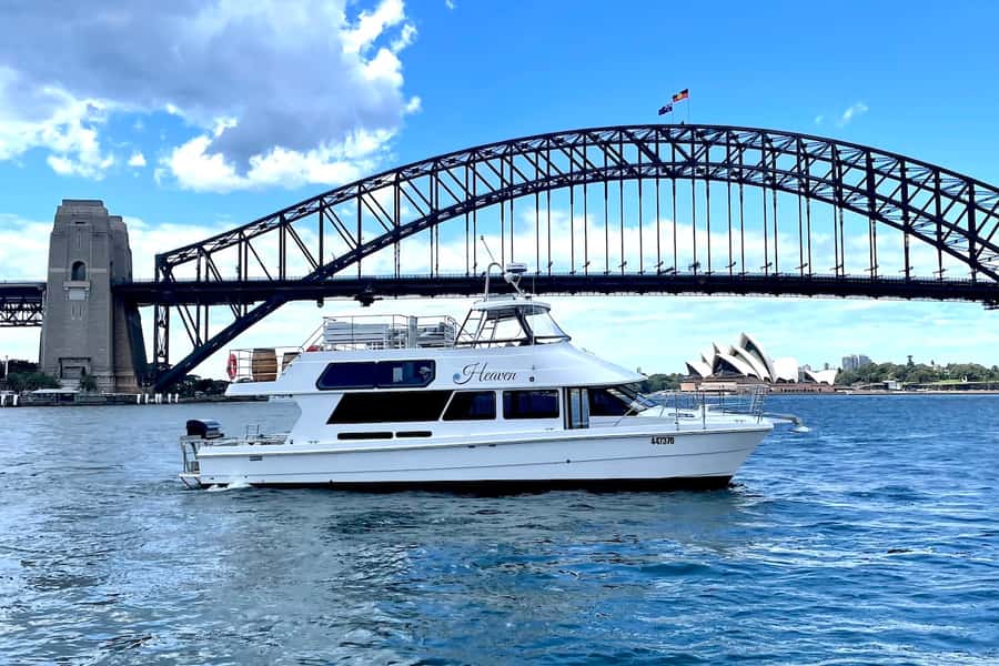 Sydney: Intimate Vivid Harbour Cruise with Canapes - Inside Heaven, the multi-level catamaran