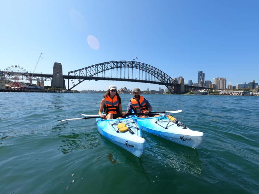 Sydney: Opera & Harbour Bridge Small-Group Kayak Tour - Looking across to the Opera House