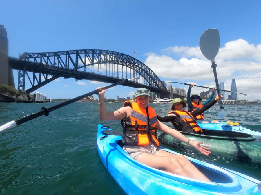 Sydney: Opera & Harbour Bridge Small-Group Kayak Tour - Passing Luna Park before heading home