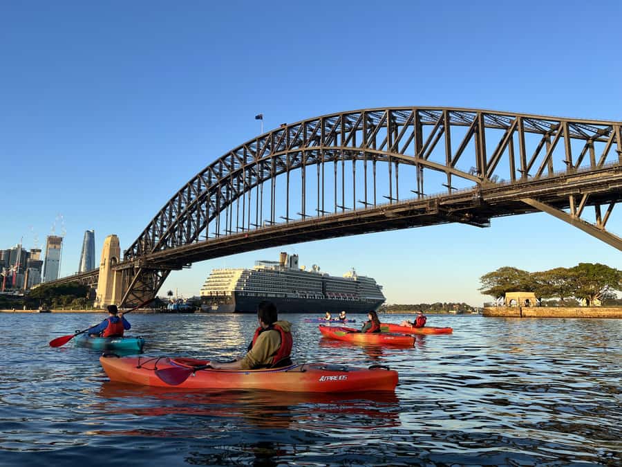 Sydney: Opera House and Harbour Guided Kayak Tour - Sydney Harbour from a low seat