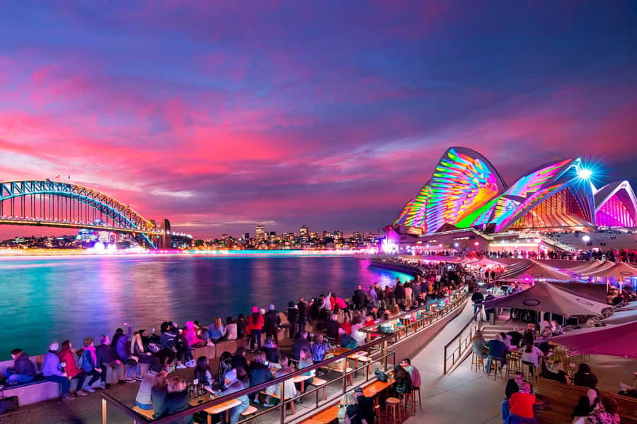 Sydney: Premium Catamaran Vivid Cruise with Welcome Drink - Boarding at King Street Wharf 7