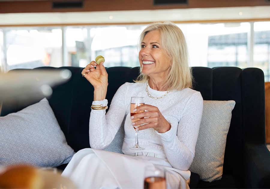 Sydney: Relaxing High Tea Cruise on Sydney Harbour - The high tea menu, from prawns to macarons