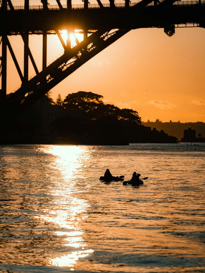 Sydney: Sunset Kayak - Opera & Harbour Bridge Tour (5p. max) - Starting at Lavender Bay with a proper briefing