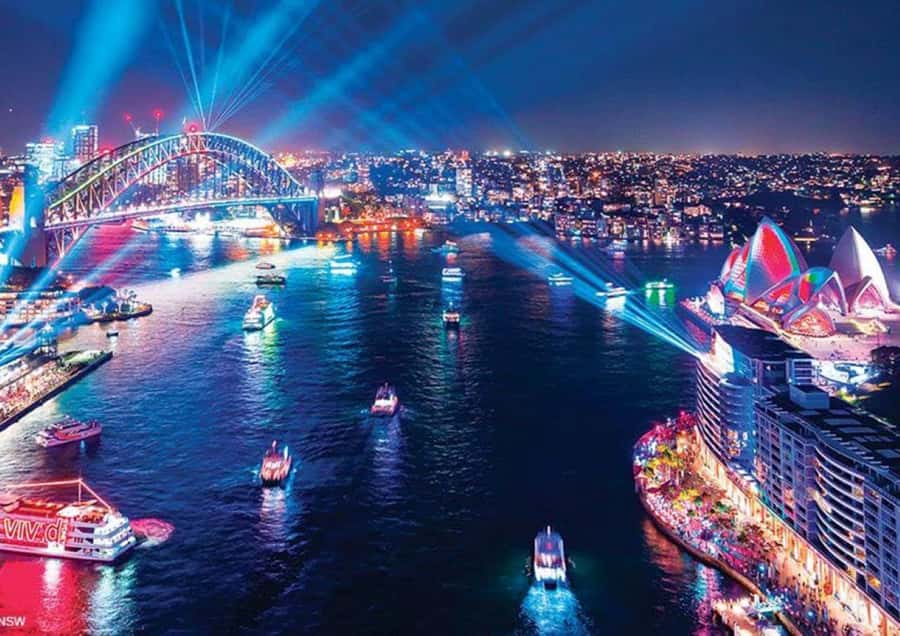Sydney: "Vivid Sydney" Festival of Light Sightseeing Cruise - What the 90-minute cruise actually gives you