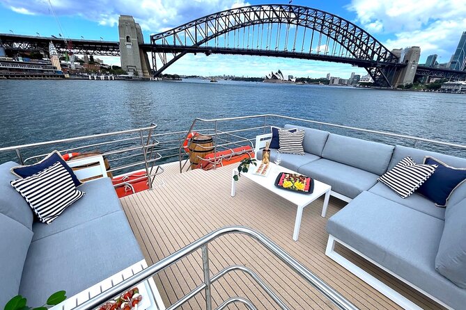 Vivid 90-Minute Sydney Harbour Intimate Catamaran Cruise with Canapes - Starting at Pier 2 in Walsh Bay